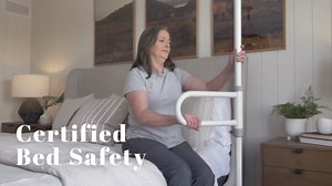 HEALTHCRAFT PivotBar (Add-On Kit) for uPole | Pivoting Safety Grab Handle Attachment for Floor-to-Ceiling Transfer Pole, Bathroom Support Rail for Seniors and Elderly (300 lb. Capacity)