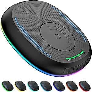Mouse Jiggler Undetectable Mouse Mover Device with Timer, ON/Off Switch, Breathing Light Mouse Wiggler for Prevent Computer Laptop Screen Sleep (Black)
