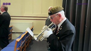 Ex-military personnel, Jay Lorenz and David Button, stepped in to give a Suffolk Regiment veteran the send off he deserved. Read the full story here > https://bbc.in/3Zzk3IW | BBC Suffolk