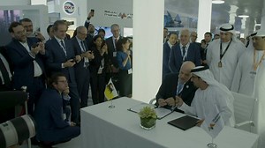 Today, Mubadala Petroleum, our wholly-owned international oil & gas company, has signed an agreement to purchase a 20% participating interest from Eni in the Nour concession, an offshore exploration block in Egypt. This investment will enable Mubadala Petroleum to further expand its position in Egypt while deepening the strategic partnership with Eni, the operator of the Nour concession. Present during the signing at ADIPEC today was our Group CEO & MD, Khaldoon Al Mubarak, our CEO of Petroleum 