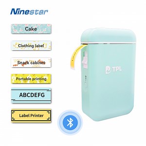 [Hot Item] Tp-110 Portable Handheld Wireless Label Maker Printer Smartphone Thermal Small Rechargeable Label Sticker Mini Printer Portable