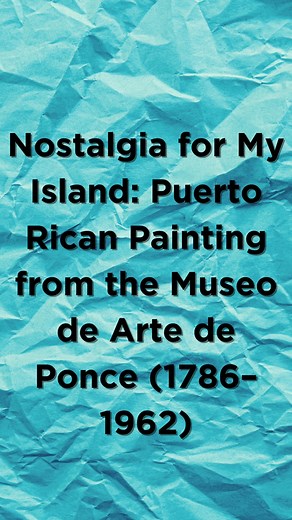 This Saturday, learn about Puerto Rican art and culture during a free guided tour of the exhibition “Nostalgia for My Island: Puerto Rican Painting from the Museo de Arte de Ponce (1786–1962).” The tour begins at 1 p.m., no rsvp necessary. This tour is conducted in English, there’s a Spanish language tour on Sunday at 2 p.m.. Admission and parking in the Museum’s lot are free for all, always. @museoarteponce #AllentownArtMuseum #PuertoRicanArt #Art #ArtCulture | Allentown Art Museum