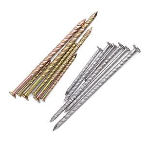 [Hot Item] Colored Zinc Cement Nails/Galvanized Twisted Nails/Woodworking Keel Nail/Floor Screw