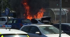 Man injured after gas cylinder explodes in Tesco car park - live updates