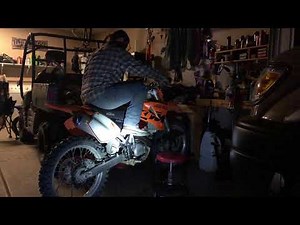 Ktm 525 sx hot start , properly tuned and jetted