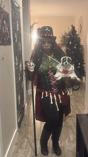 Halloween 2024 #family #memories #costumes #clown #voodoo #igotthevoodooforubitches #voodoodoll #dogsofinstagram | Marquia Seawood Caldwell