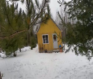 Installing windows and stairs to build a loft in my off-grid cabin. | Alone with nature