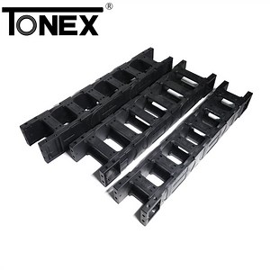[Hot Item] 1m Black Plastic Flexible Drag Chain Cable Carrier Open Type 3D Printer