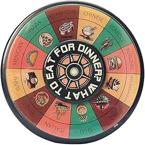 Perfect Anniversary Wedding Birthday Gift for Him,Her,Wife,Men,Women,Date Night Gift Ideas for Couples,Food Decision Wheel Dice,Spin for Unexpected Dinners,Thanksgiving Day Gifts for Him,Her