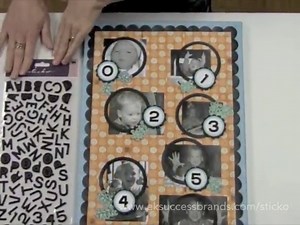 Sticko Block Alphabet Stickers, Black