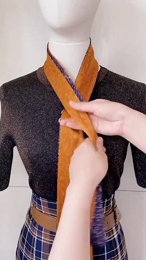89K views · 521 reactions | #tie #scarf #women #fashion #tutorial #foryou #style_cut | San sara Dance | Facebook