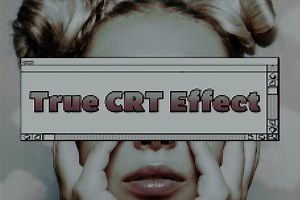True CRT Effect Photoshop Template, a Layer Style Add-On by bbymedia.store