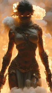 🔥 Infernal Djinn — Born of Flame, Bound by Power Enter the scorched realm of elemental spirits. #InfernalDjinn #Djinn #DarkFantasy #Fantasy #Mythic #daughtersofwar #midjourney #aiart #reels | Comics Verse AI