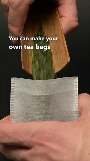 How to make your own tea bags 🍵 #teabags