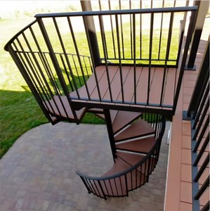 [Hot Item] Installed Villa Outdoor Metal Stairs Steel Stairs Wrought Iron Staircase Design Interior Straight Stairs