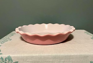 Emile Henry France Plat à tarte rose à volants en mousseline de soie 23 cm | RARE Vintage discontinué - Etsy France