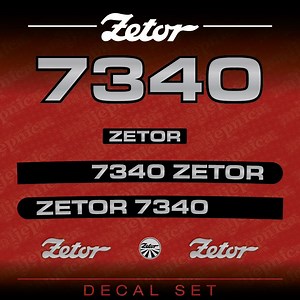Zamjenske naljepnice za traktor Zetor 7340 (2000.)