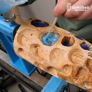 Wood Log Turns Into Flower Vase | DeMilked