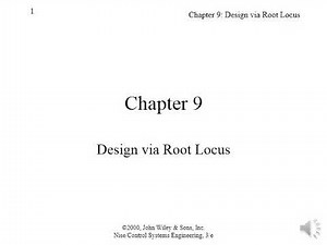 Design via Root Locus-Part 1
