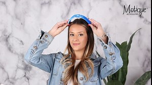 Motique Accessories Black Velvet Knotted Headbands for Women