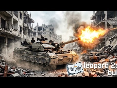 Leopard 2A6 tank building 1200 pcs Сборка 1200 деталей #сборка #brick #lego #build #танки