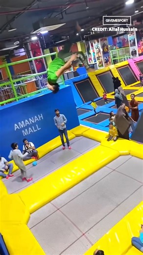 The joys of trampolining 😅 | GiveMeSport