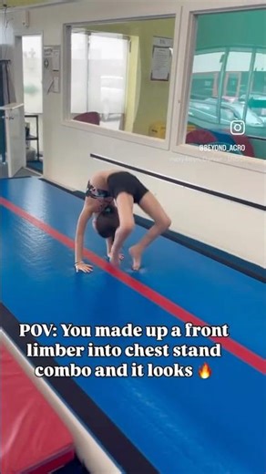 Front limber to chest roll combo