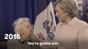 2.6M views · 36K reactions | Born before women could vote, Ruline just cast her ballot for Hillary in Iowa today. Join her: IWillVote.com | Hillary Clinton | Facebook