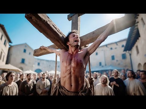 Execution by crucifixion on an upside-down cross.