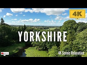 Drone Footage of 4K Scenic Yorkshire - Nature - Forest - Coastal - Flying Over England HD