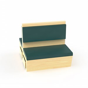 [Hot Item] Wholesale Wooden Leather Restaurant Cafe Furniture Booth Sofa Seating