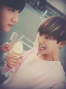 7.1K views · 902 reactions | Taehyung's reaction when Jin licked his ice cream is so cute and funny ||©Kimsnowtae|| ~Theo | Kim Tae Hyung 김태형 International | Facebook