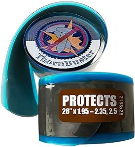Inner Tube Protecting, Bicycle Tire Liner - Stop Flats for Mountain Bikes Using Brown 26 x 2.0-2.125” Bike Tires and Tubes with Hard Durometer Center Strip. (1 Liner)