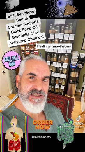 Cleanse Your Colon With Our Colon Cleanse Kit! Get it here! #HealthBossTV #HealingArts #HealingArtsApothecary #Healingartsme #Healthbosstv #BeYourOwnHealthBoss #Colon #ColonHealth #ColonKit #Bentonite #SuperEnzymes #IrishSeaMoss #Bitters | Healing Arts