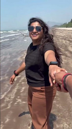 Husband & Wife Romantic Beach moments #shorts #husbandwife #couple #married #viral #beach
