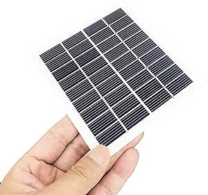 9v Mini Solar Panels for Science Projects Celdas Solares DIY Solar Battery Charger Glass Laminated Polycrystalline Silicon Solar Cell (no frame)