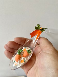 Buy Handmade Easter Carrot Spoon Decor: Tiered Tray Ornament Online in India - Etsy