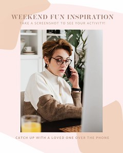 1.3K views · 14 reactions | All the weekend activity inspiration you need. Take a screenshot to see which suggestion you land on! Besoin d'inspiration pour votre week-end? Faites une capture d'écran et laissez le hasard décider pour vous! | Laura Canada | Facebook