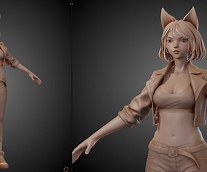 ArtStation - Female base mesh | Game Assets