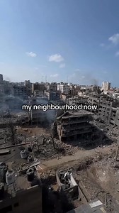 Palestinian neighbourhood in Gaza before and after Israeli bombardment. | Women For Palestine