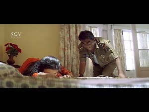 Police Forcing Dumb Girl Scene | Sogasugara Kannada Movie | Jayasurya, Nisha, Srinath
