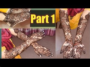 Part # 1 Bridal Mehndi Tutorial || Bridal Mehndi Tutorial || Ifrah’s Mehndi Design