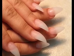 How to Stiletto Acrylic Finger Nails Shape