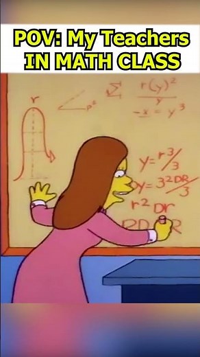 Bart vs. Math Class 😅 POV of Every Student