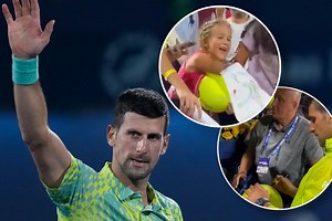 Novak delights girl in Dubai: Djokovic stayed longer after the match, signing autographs and handing out gifts