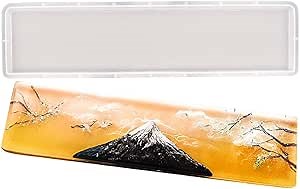 Keyboard Wrist Rest Epoxy Resin Silicone Mold 14.1x3.27x0.51inch