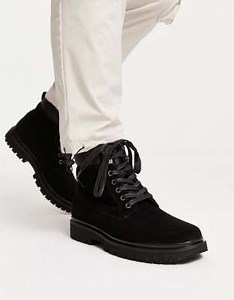 Calvin Klein Jeans lace up hiker boot in black | ASOS