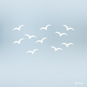 Window Stickers BIRDS Silhouettes Translucent Pictures Birds Decals Window Tattoos Birds Glass Door Decoration Motifs Self-adhesive Diy - Etsy