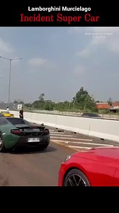 Kecelakaan Supercar " Lamborghini MURCIELAGO Warna putih di tol kunciran - serpong tangerang selatan, minggu 17 Agustus 2025 . Tidak ada korban jiwa dalam Incident ini, Diduga ngebut dengan kecepatan tinggi tak mampu kendalikan akibatnya tabrak guadriel lokasi kondisi jalan nikung sehingga sulit di kendalikan. #kecelakaansupercar #lamborghini #mucielago #tolkunciran #serpong #tangerangselatan | Tube Nawawi