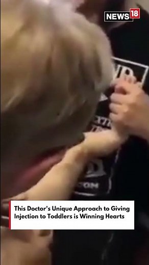 This Doctor's Unique Approach to Giving Injection to Toddlers is Winning Hearts! #shorts